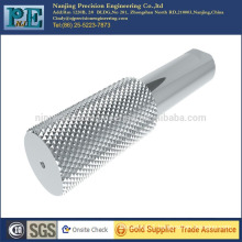 China high precision and quality custom hatching knurling parts